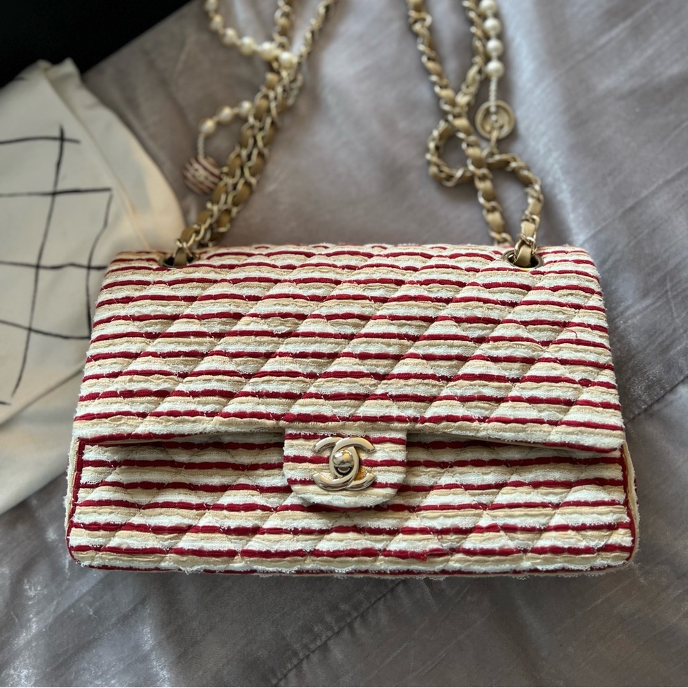 Chanel Medium Coco Quilted Canvas Sailor Flap Bag